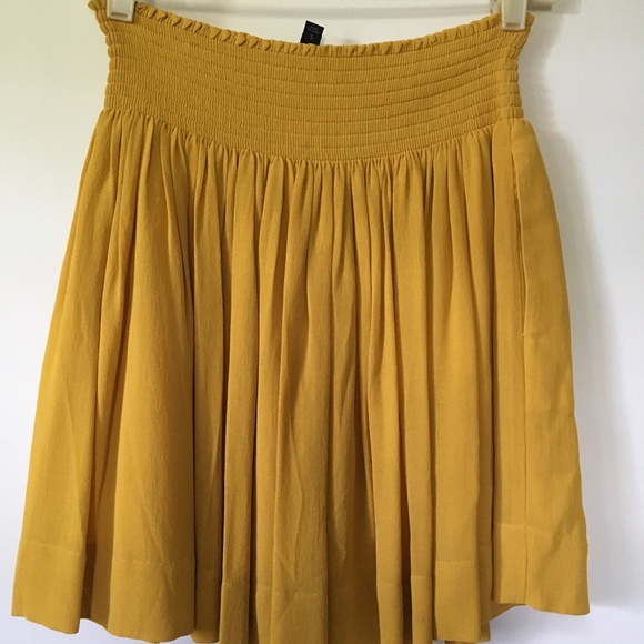 Banana Republic Skirts Mustard Yellow Mini Skirt By Banana Republic